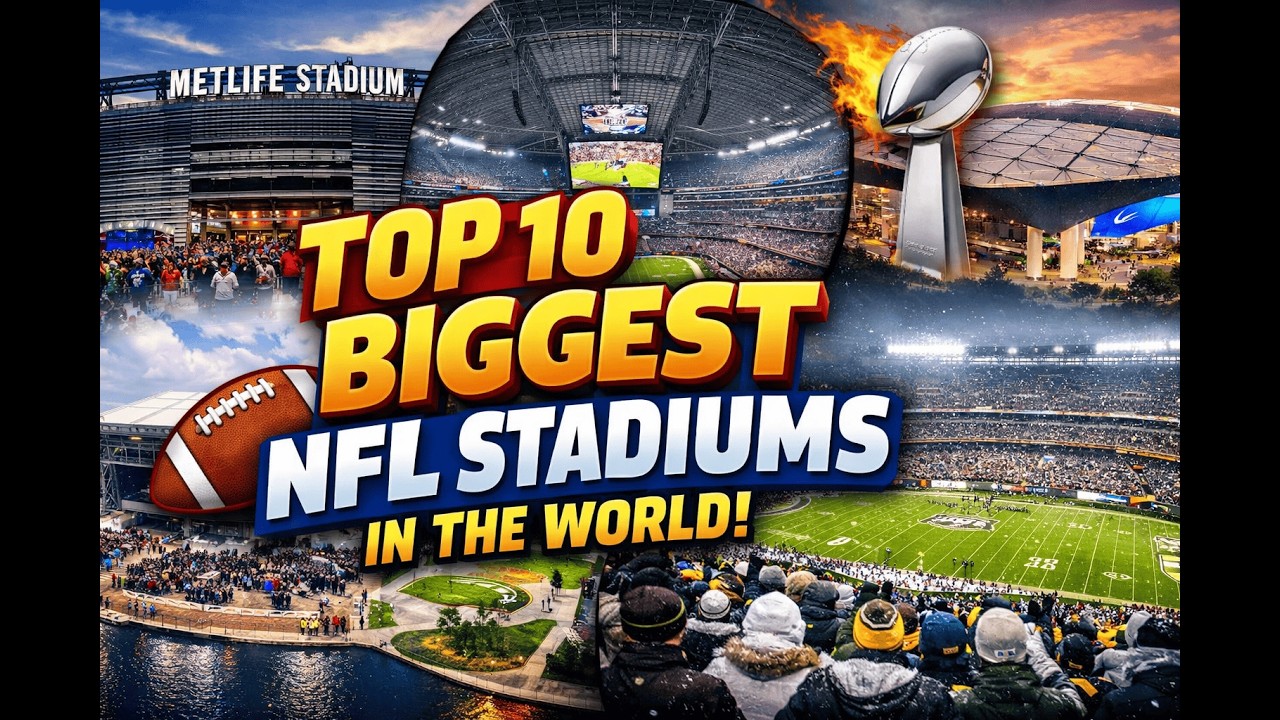 Top 10 Biggest NFL Stadiums in the World 🏈🔥