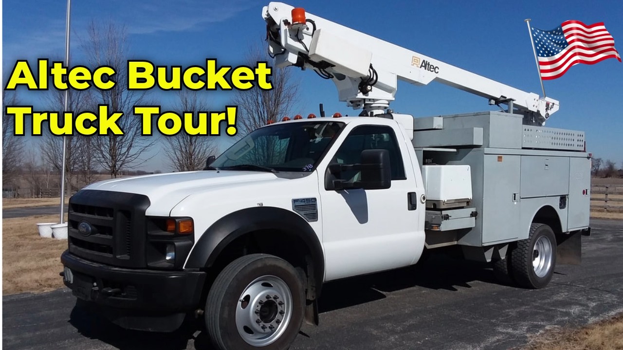 Bucket Truck For Sale - 36 ft Altec '08 Ford F-450 4x4