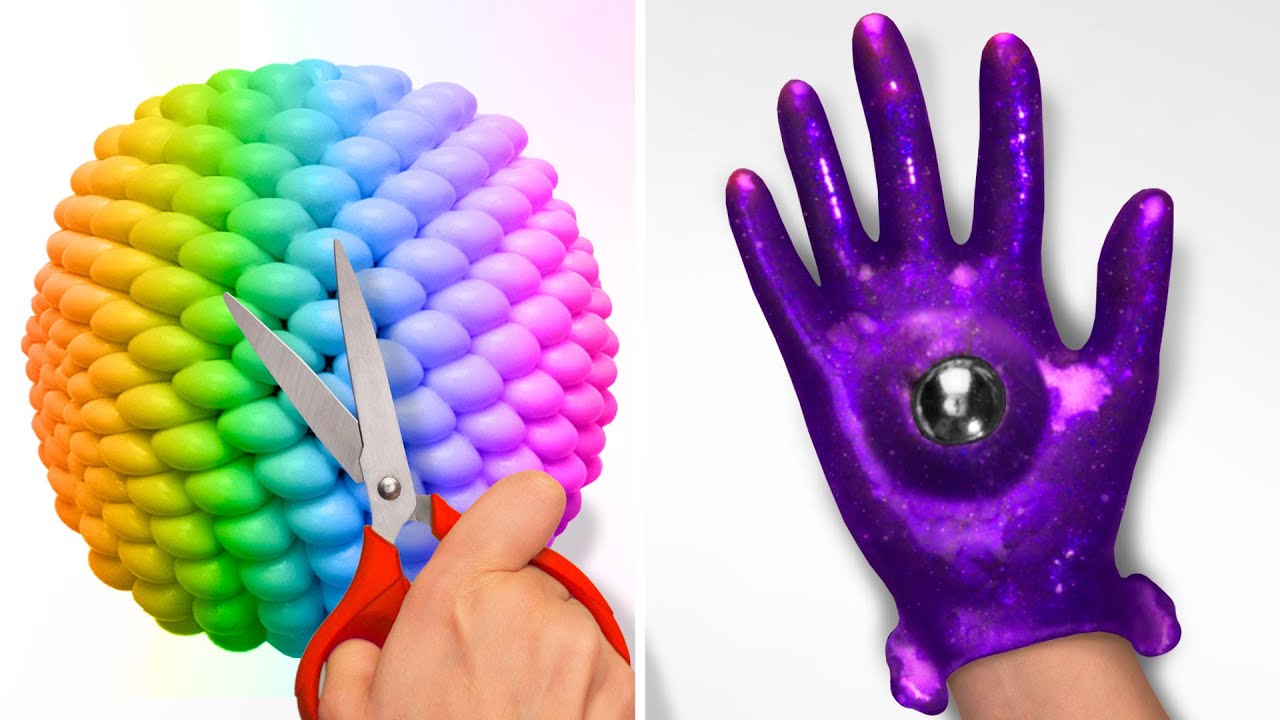 SATISFYING SLIME HACKS || Relaxing ASMR video by 5-Minute Crafts