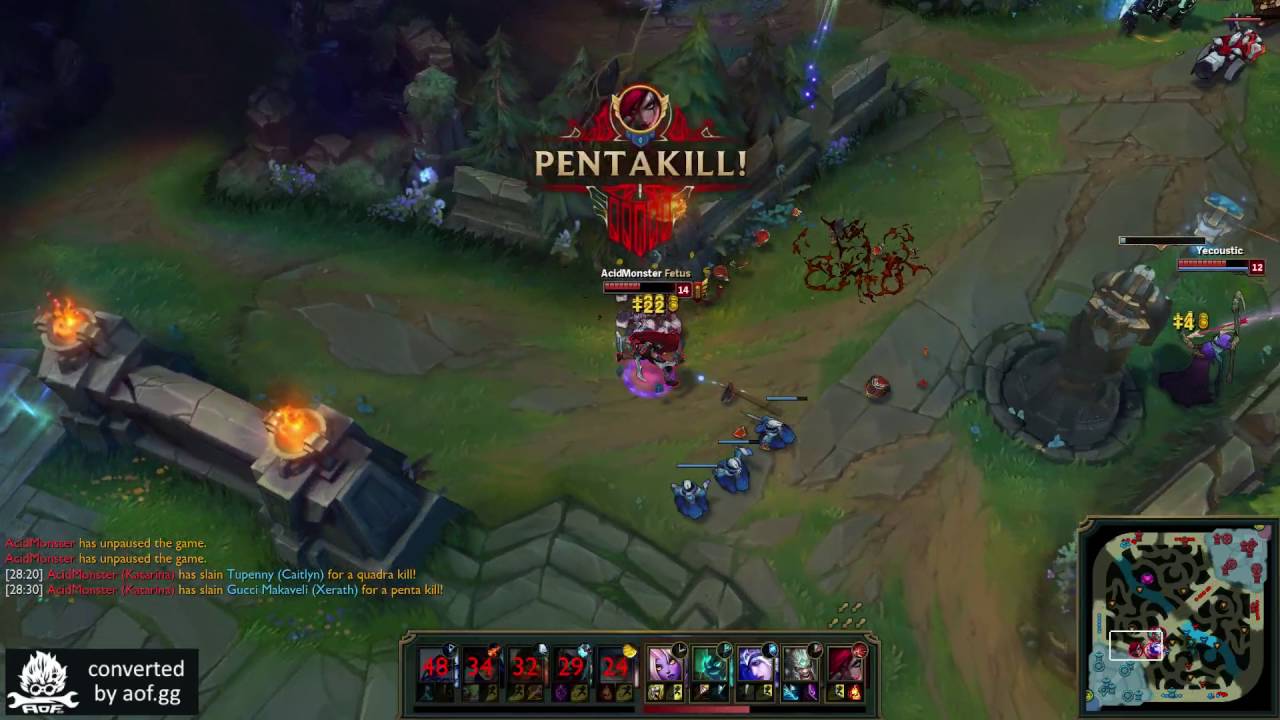 Pentakill by AcidMonster (Bronze I) as Katarina on NA