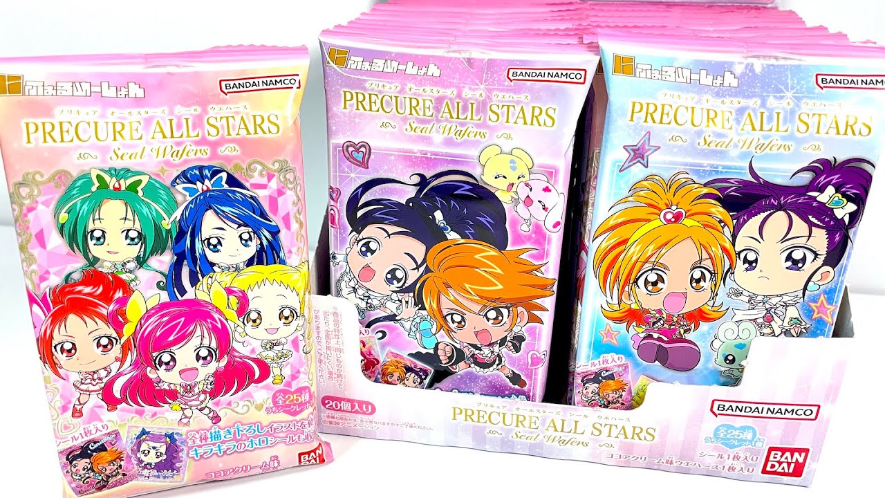 プリキュアオールスターズ シールウエハース『1BOX 開封』にふぉるめーしょん ステッカー Precure All Stars Sticker Wafers 食玩 candy toys