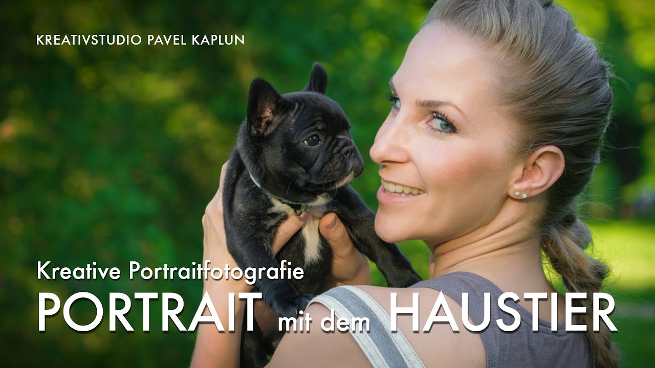 Portrait mit dem Haustier