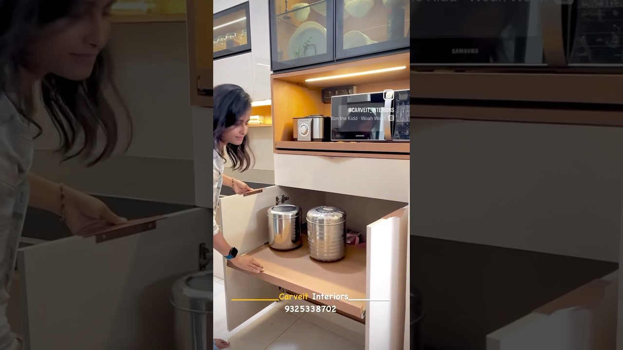 #kitchen #viralvideo #interiordesigner #reels #india #usa #pune #puneinteriors #furniture #carveit