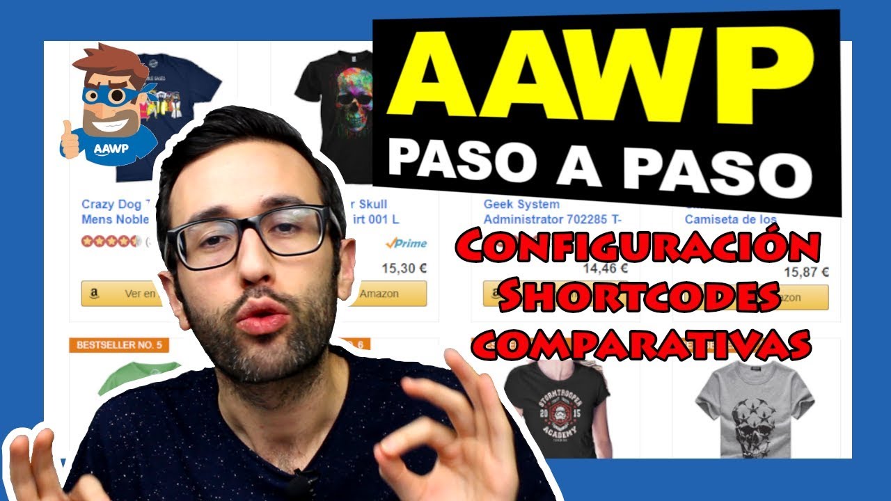 AAWP configuración shortcodes y comparativas del plugin para Amazon Affiliates