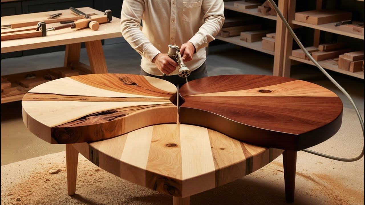 Turn Discarded Wood into a Masterpiece: A Unique Table Beyond Imagination