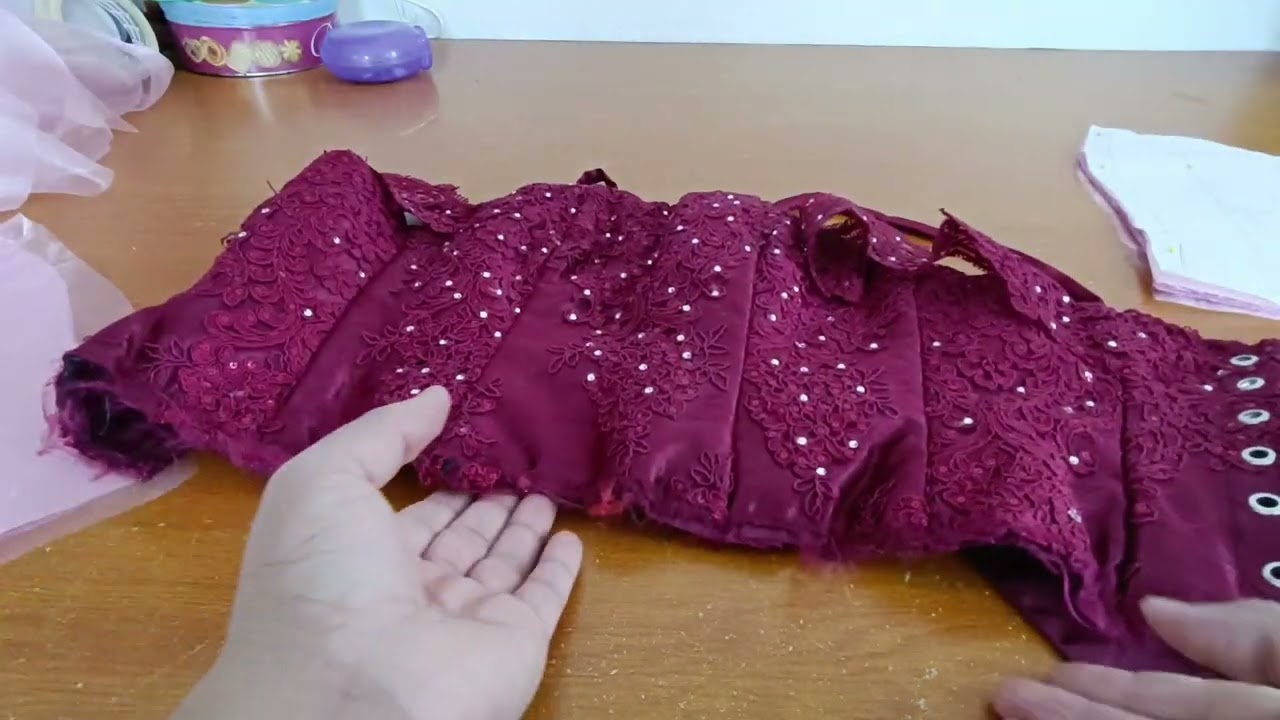 confección vestido quince años XV parte 4 (corset)