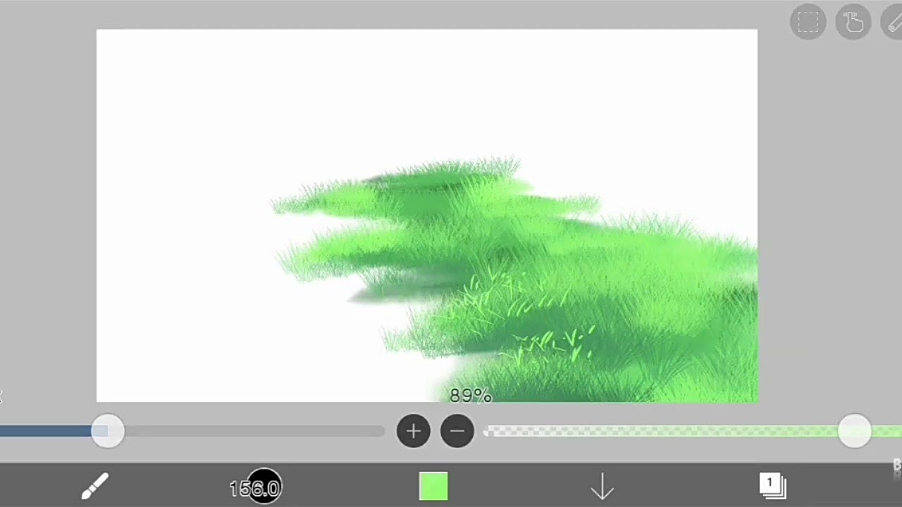 【Simple】Tutorial How To Draw Grass In Ibis Paint