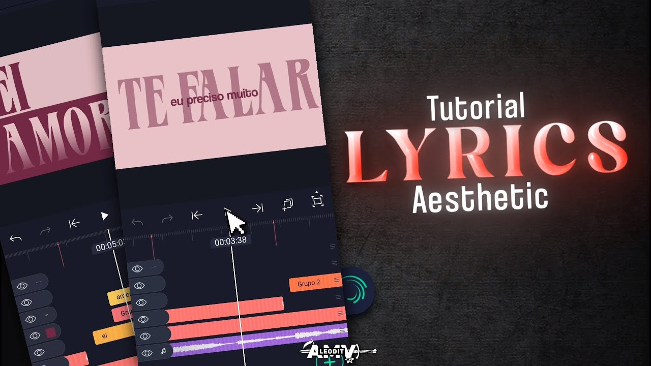 Full Tutorial Como Fazer Lyrics Vídeo Aesthetic pelo ( Alight Motion )📱