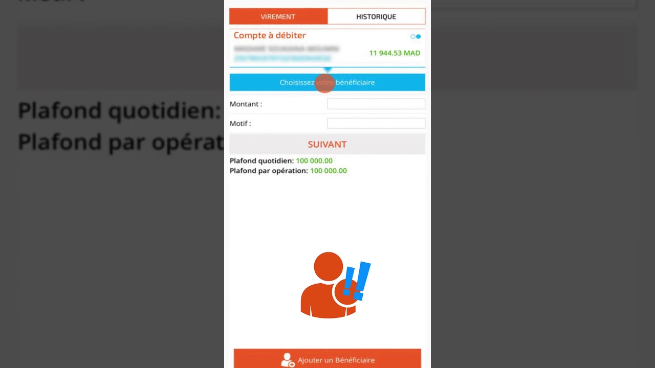 CIH MOBILE - Comment faire un virement