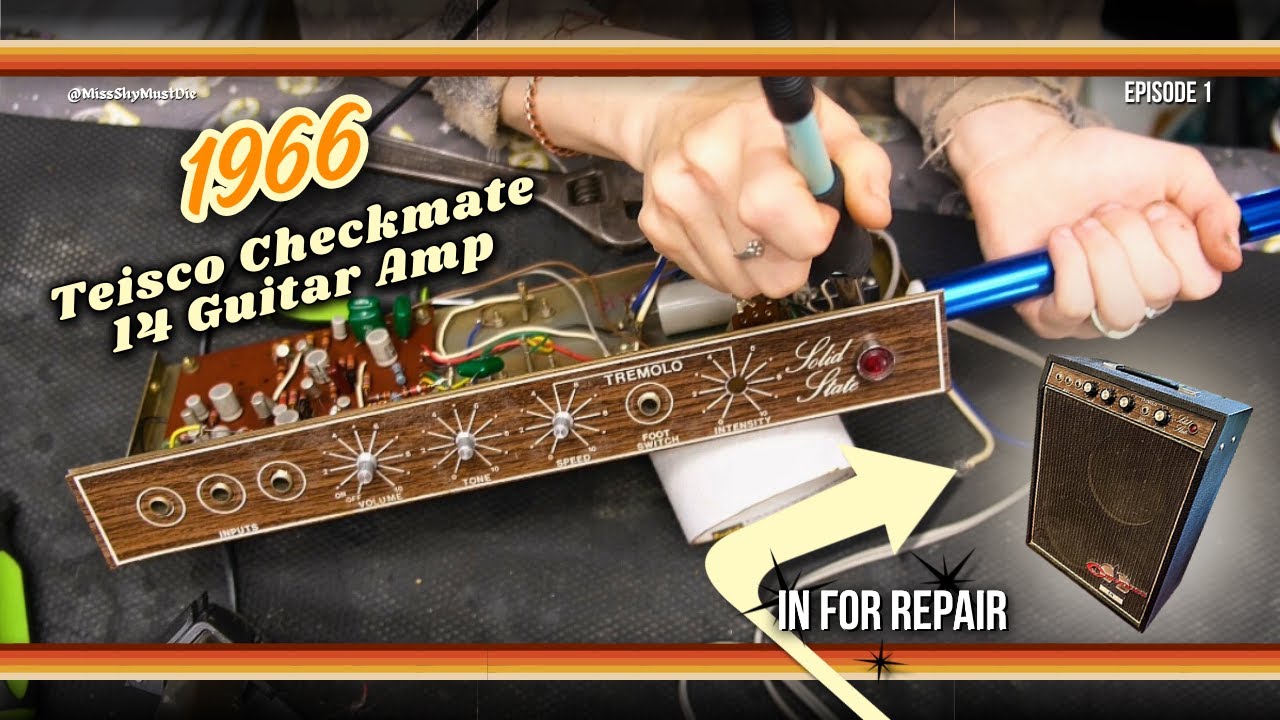Полная реставрация гитарного усилителя Teisco Checkmate 14 | #усилитель #техникаусилителей #усили...
