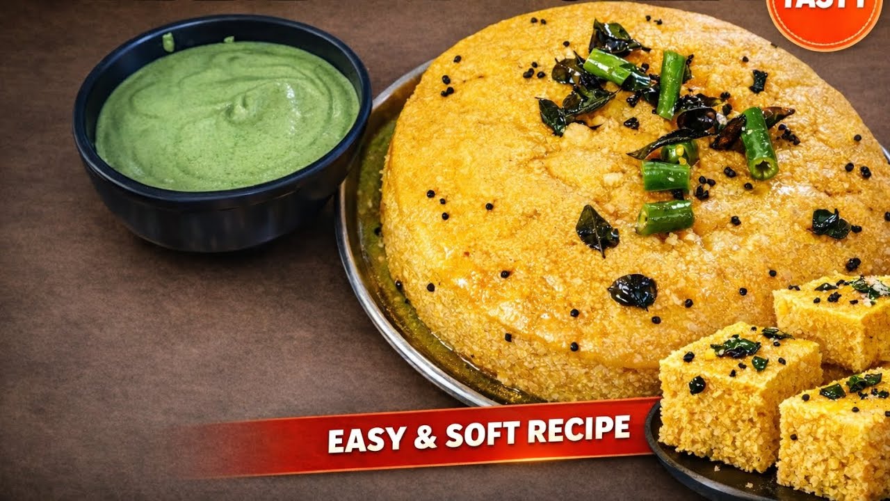 Soft and spongy Khaman dhokla | khaman dhokla recipe | simple and tasty recipe 