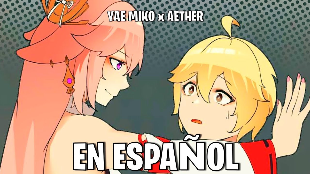 ❤ Yae Miko le transfiere su suerte a Aether... | AETHER x YAE MIKO Comic ESPAÑOL | Genshin Impact