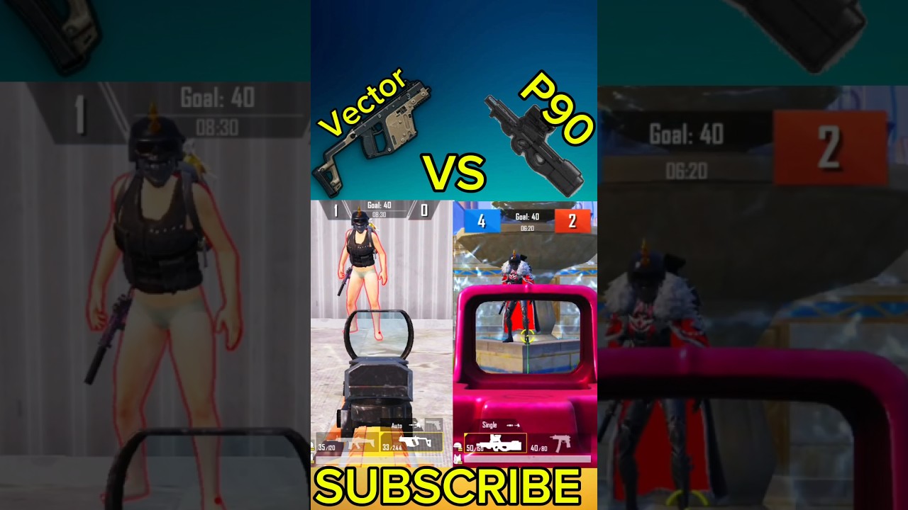 P90 vs Vector Damage Test in 3.8 Update | #zodking #bgmi #pubgmobile #pubg #viralshort