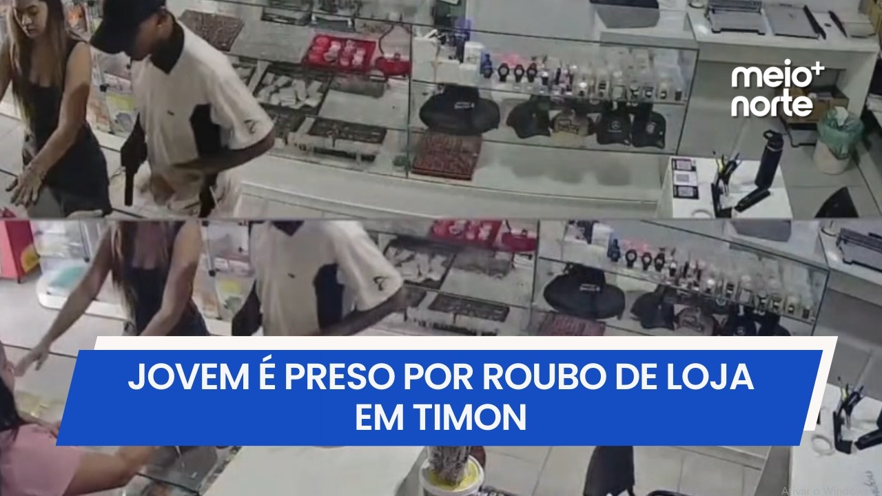 JOVEM É PRESO POR ROUBO DE LOJA EM TIMON no Maranhão  | Meio Norte