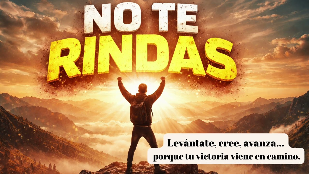 Canción Cristiana de Adoración: NO TE RINDAS.