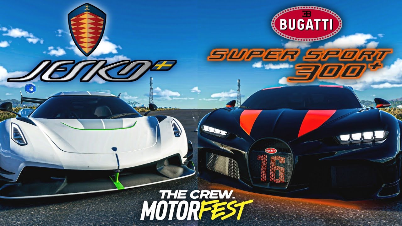 THE CREW MOTORFEST : Bugatti Chiron Super Sport 300+ vs Koenigsegg Jesko !
