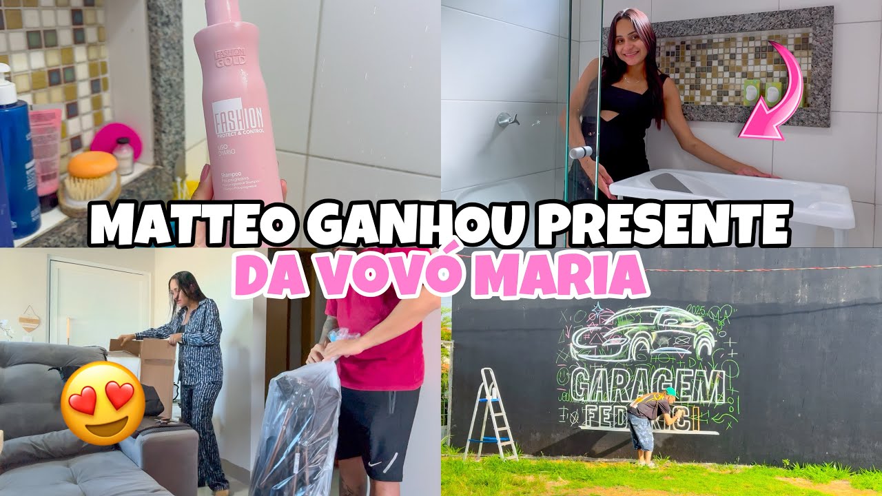VLOG: DIA DE PRÉ NATAL, MONTEI A BANHEIRA DO MATTEO, ELE GANHOU UM PRESENTE LINDO DA VOVÓ 😭😍