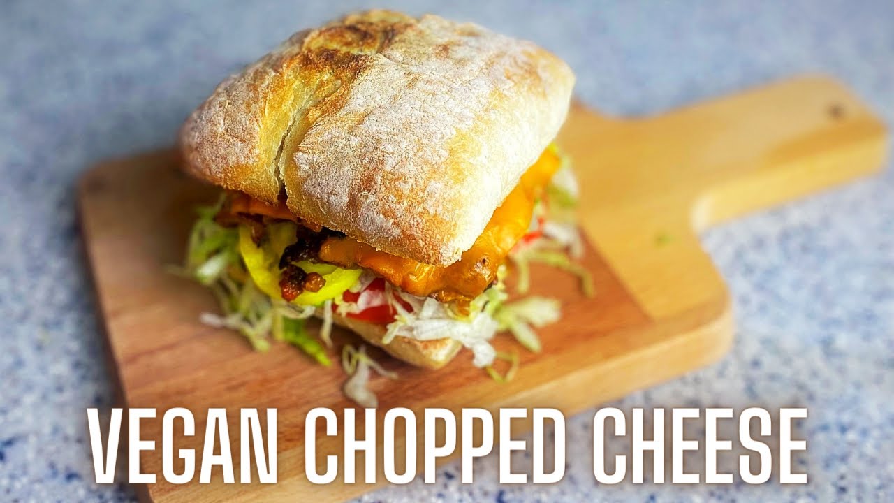 VEGAN CHOPPED CHEESE | Katie Makes It Vegan