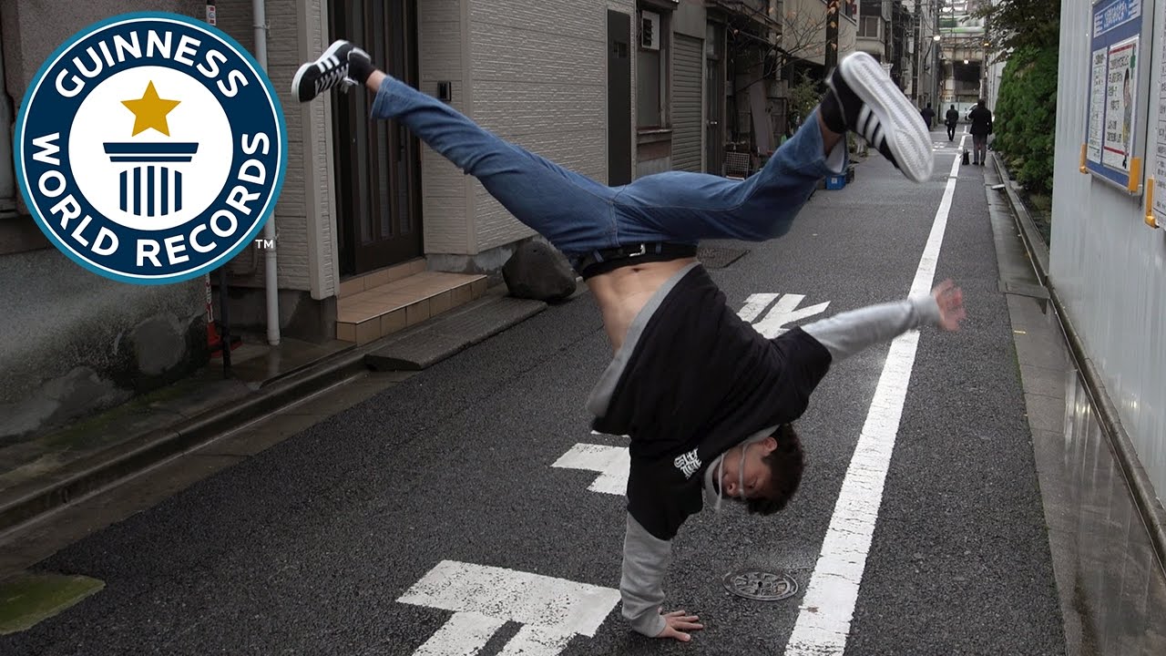Breakdance record attempts with ASHITAKA  - Japan Tour