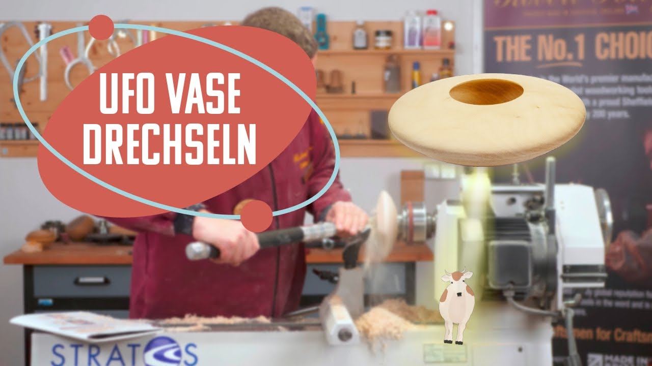 UFO-Vase Drechseln - Robert Sorby Multi-Tip Aushöhlwerkzeug