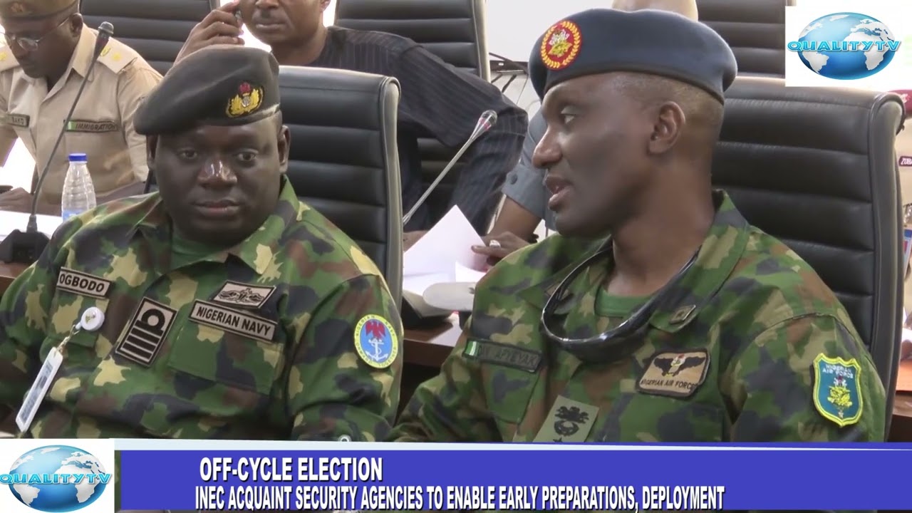 OFF-CYCLE ELECTION: INEC BRIEF SECURITY AGENCIES TO ENABLE EARLY PREPARATIONS, DEPLOYMENT