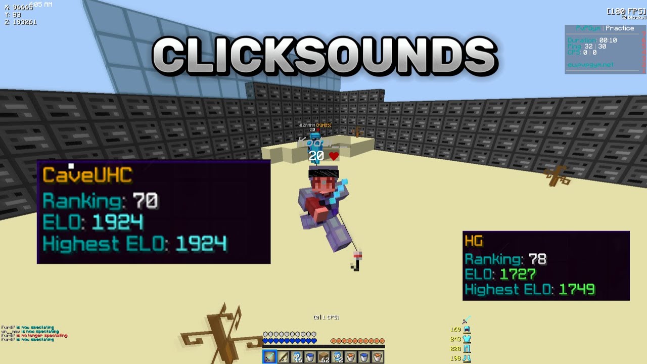 [PVPGYM] Clicksounds/KeyBoardsounds (1.9K ELO POV)