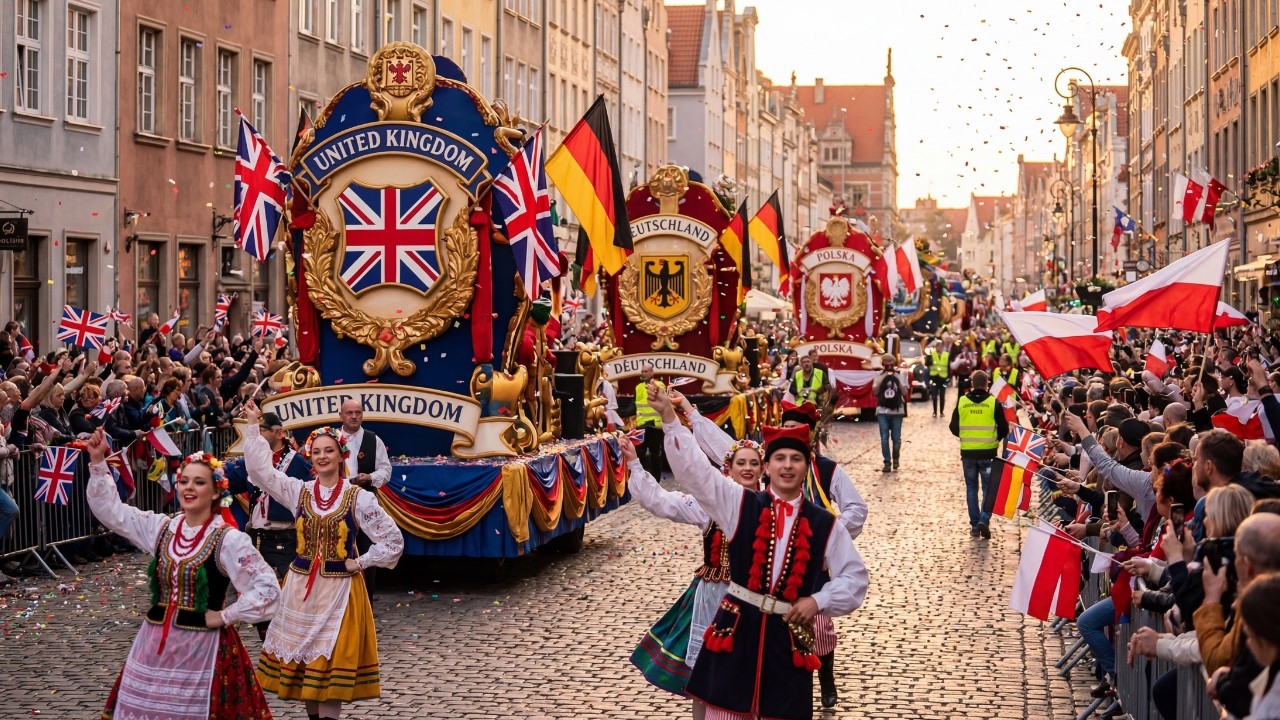 Grand European Float Parades 2026  UK, Germany & Poland in 4K