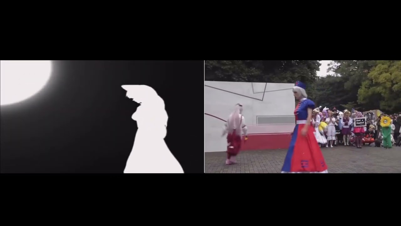 Bad Apple!! feat.nomico 東方·東大生実写2映像を比較してみた