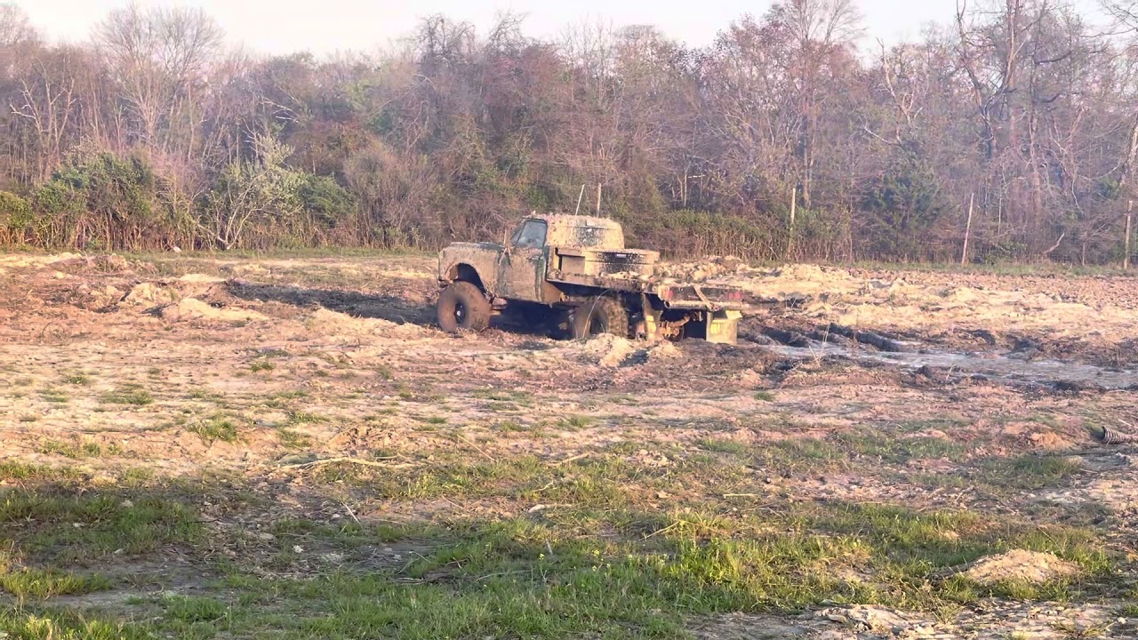1970 k30 playing in some mud.