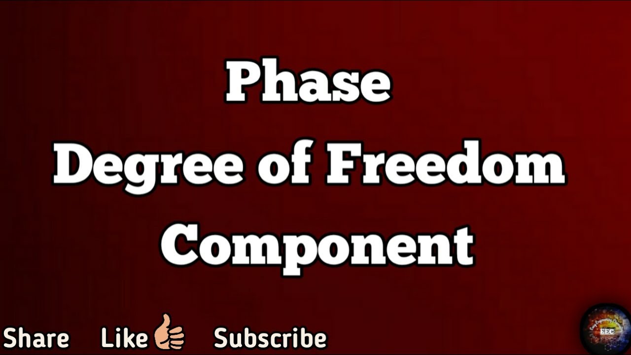 Phase Rule ll Phase ll Component ll Degree of Freedom ll Gibb's Phase Rule ll Chemistry