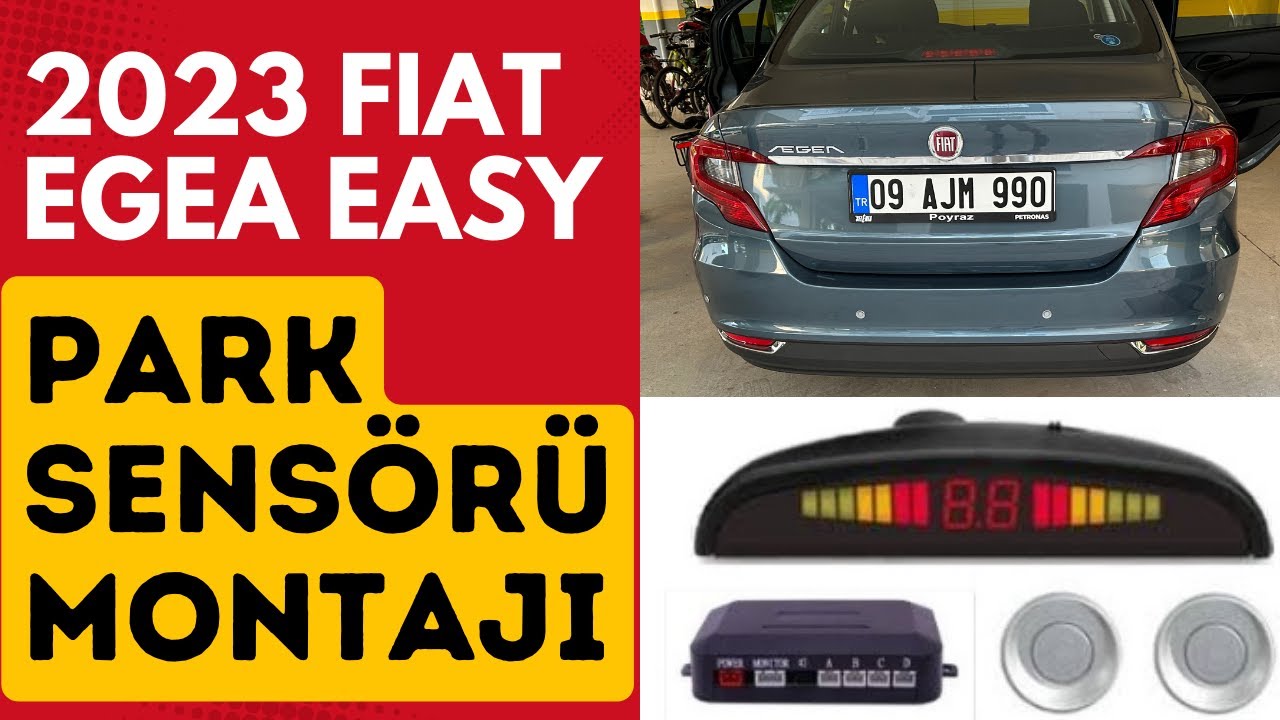 FİAT EGEA PARK SENSÖRÜ MONTAJI 2023 | DETAYLI ANLATIM | EN UYGUN EKRANLI PARK SENSÖRÜ |