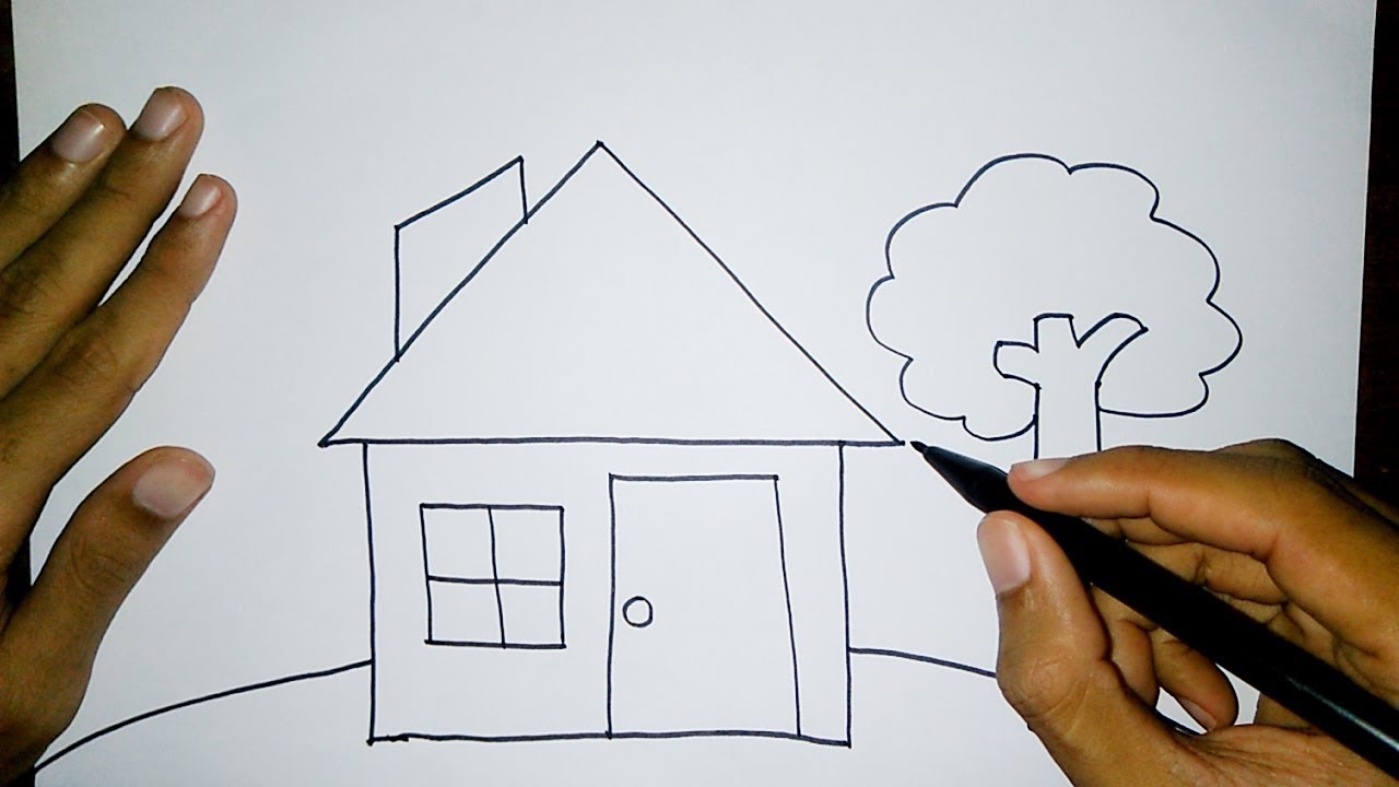 Sangat Mudah, Menggambar Bentuk Dasar Rumah