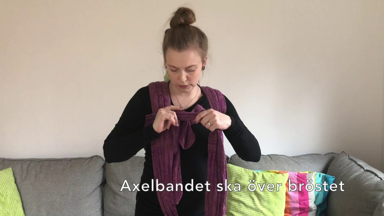 B&auml;ra bebis/nyf&ouml;dd p&aring; rygg i Meh Dai