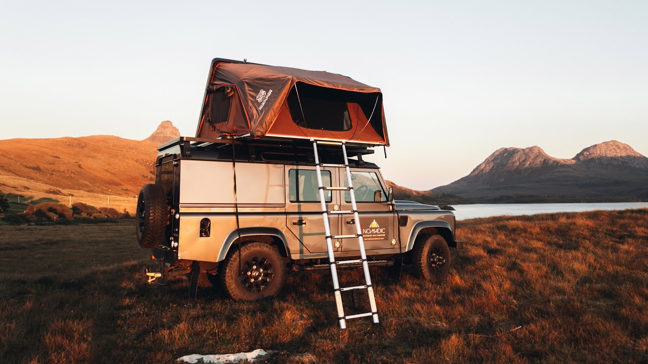 Land Rover Rooftop Tent Camping in the Scottish Highlands