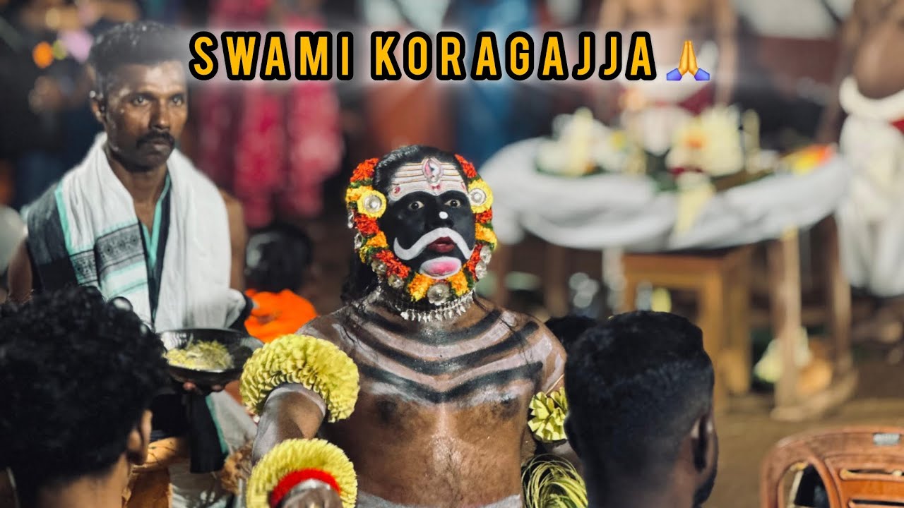 𝗞𝗢𝗥𝗔𝗚𝗔𝗝𝗝𝗔 𝗞𝗢𝗟𝗔 𝗖𝗛𝗔𝗧𝗧𝗔𝗡𝗖𝗛𝗔𝗟🙏 #panjurlidaiva #boothakola #daivaradhana #kerala #mangalore 