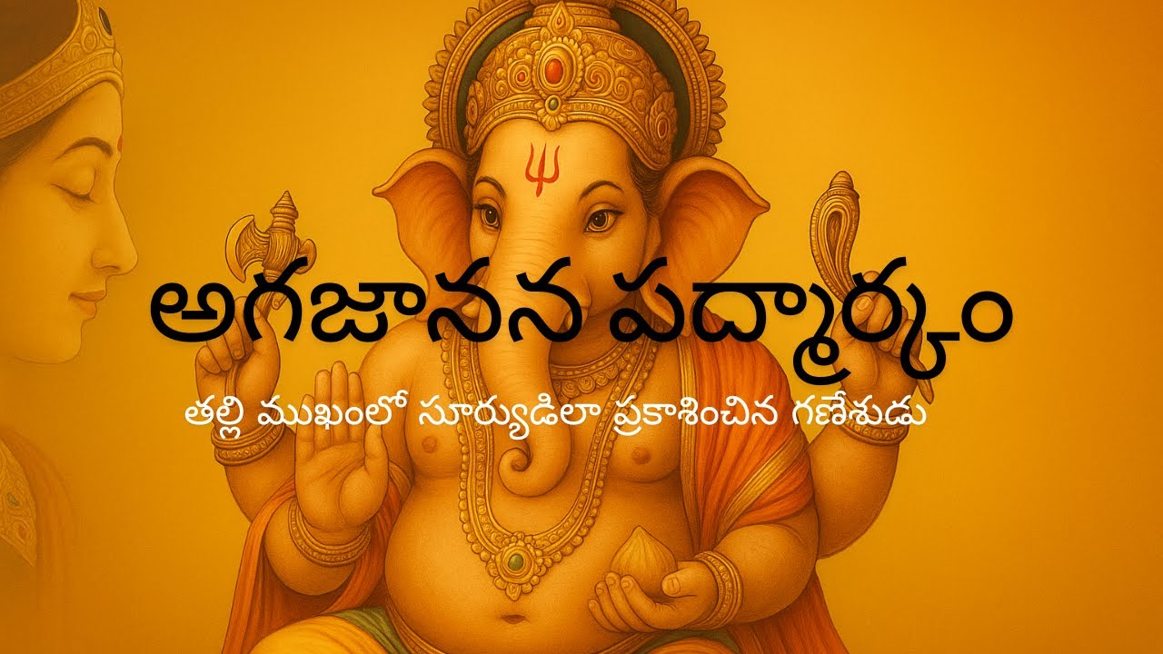 అగజానన పద్మార్కం - తాత్త్విక శ్లోకార్థం తెలుగులో