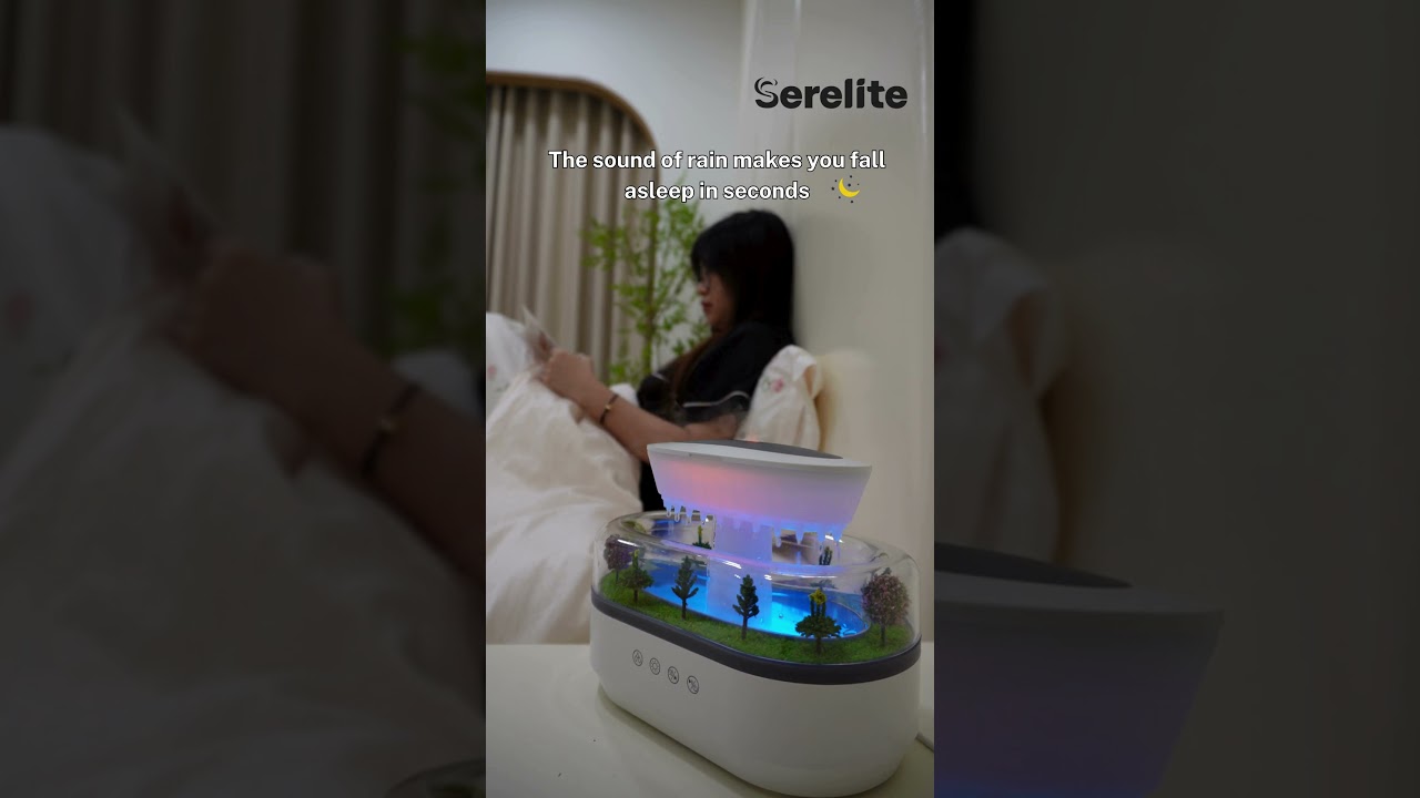 The sound of rain makes you fall asleep in seconds #serelite #Humidifier #rain  #sleep #shorts
