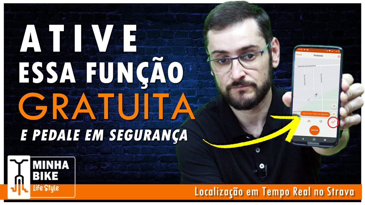 COMPARTILHAR LOCALIZAÇÃO EM TEMPO REAL no STRAVA - Minha Bike Life Style
