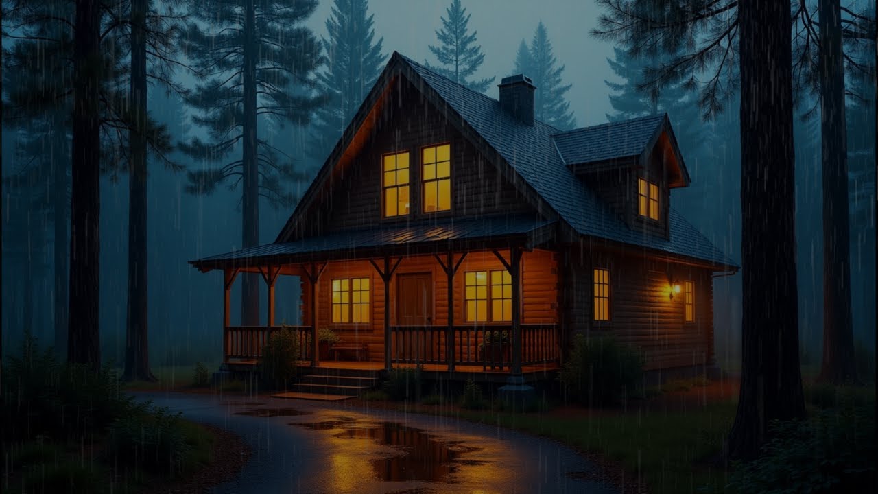 The Best Autumn Rainfall at the Forest Cabin🌧️🌲 Sleep Deeply with Rain Sounds