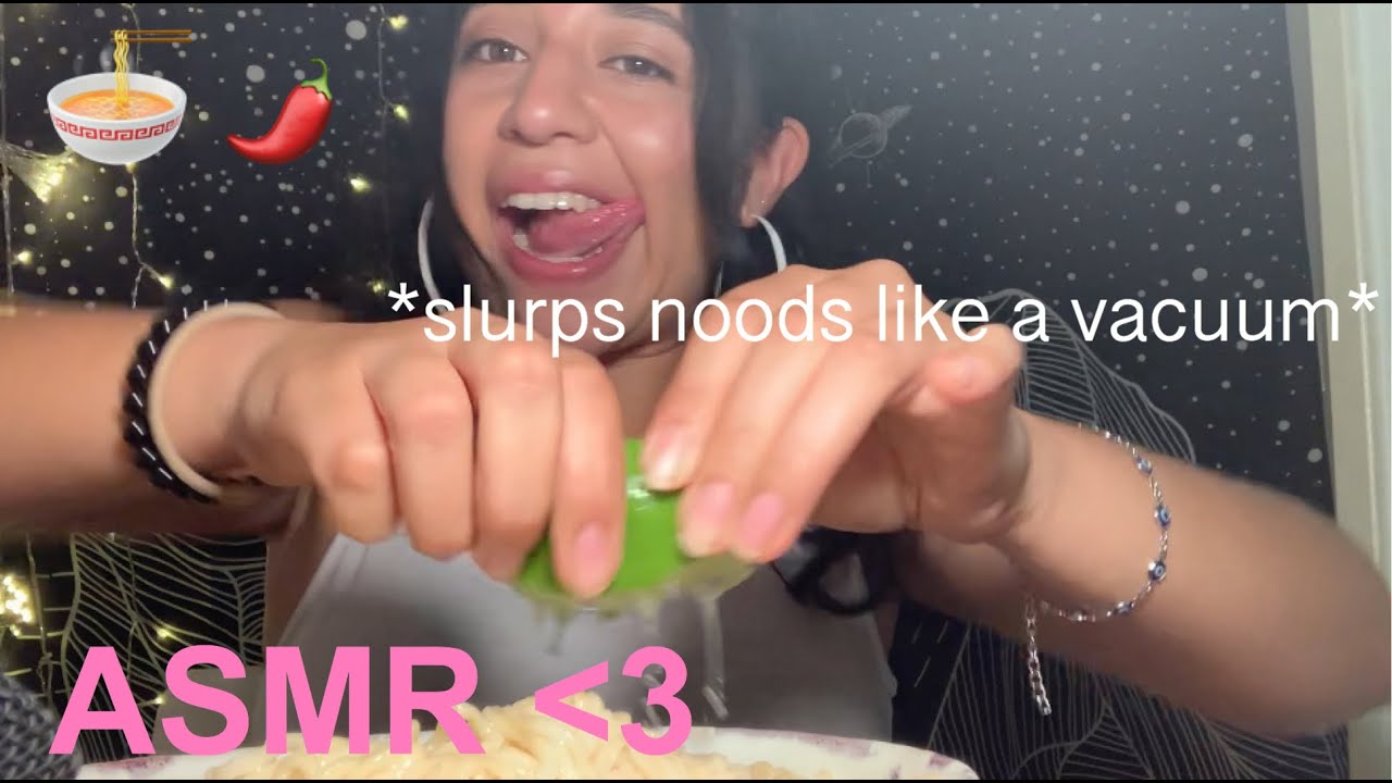 ASMR | Spicy and Sour Maruchan Ramen Mukbang 🍜🌶