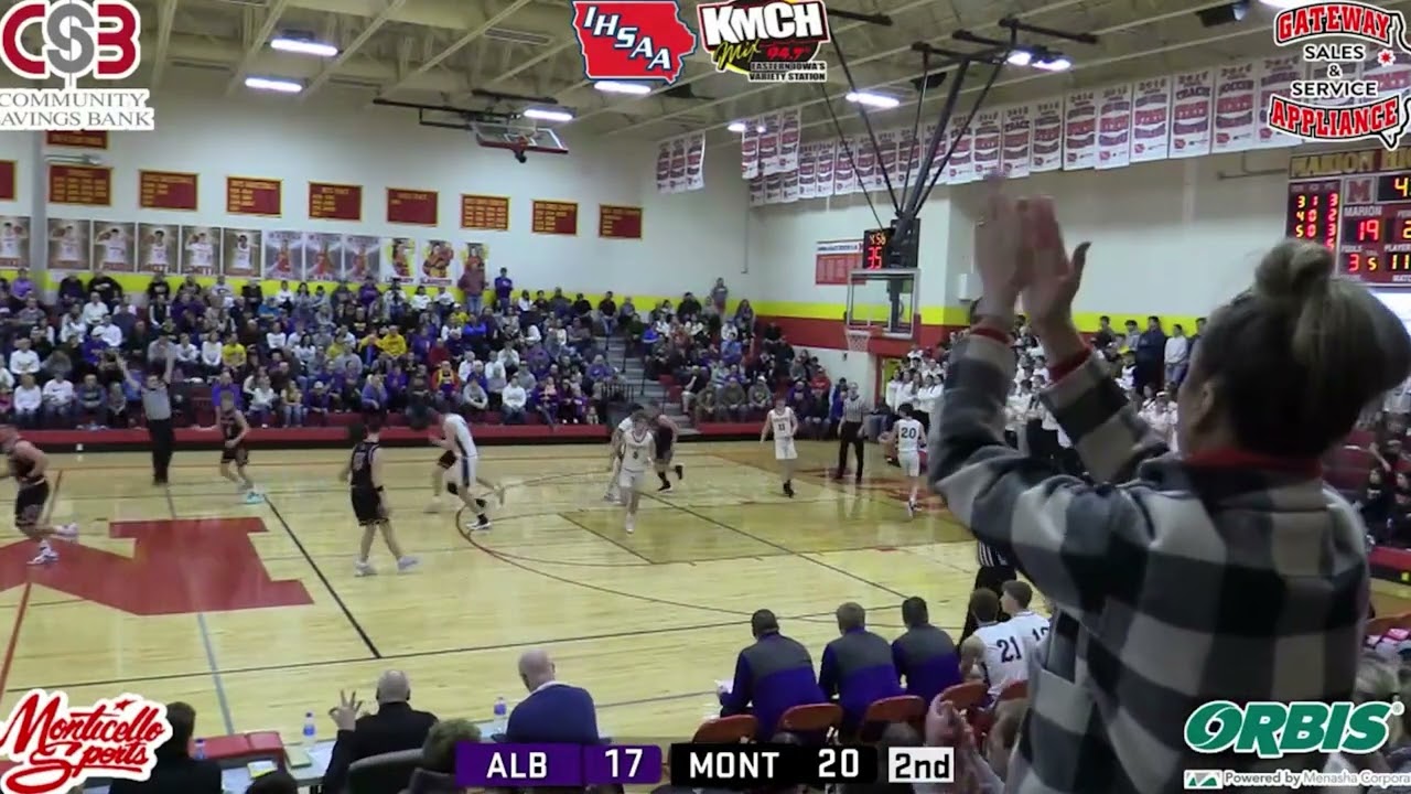 Monticello - Alburnett Boys' Basketball, 2/21/23