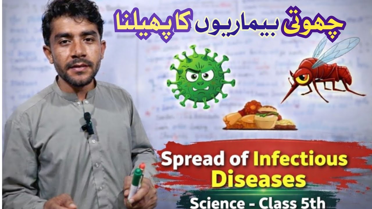 Spread of Infectious Diseases | 5th Class Science Chapter | انفیکشن بیماریوں کا پھیلاؤ آسان وضاحت 