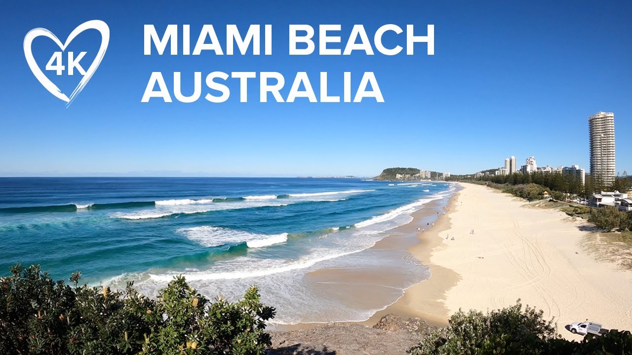 Australia's Miami Beach - 4K Virtual Walking Tour - Miami to Burleigh Heads, Gold Coast, Queensland