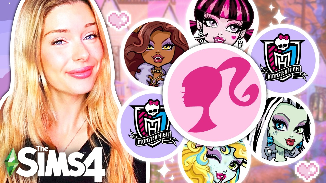 What if BARBIE Had a MONSTER HIGH Dream House in The Sims 4?