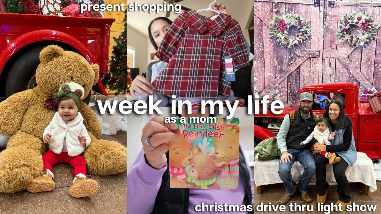 week in my life 🎀 running errands, christmas present shopping & light show, making a roast