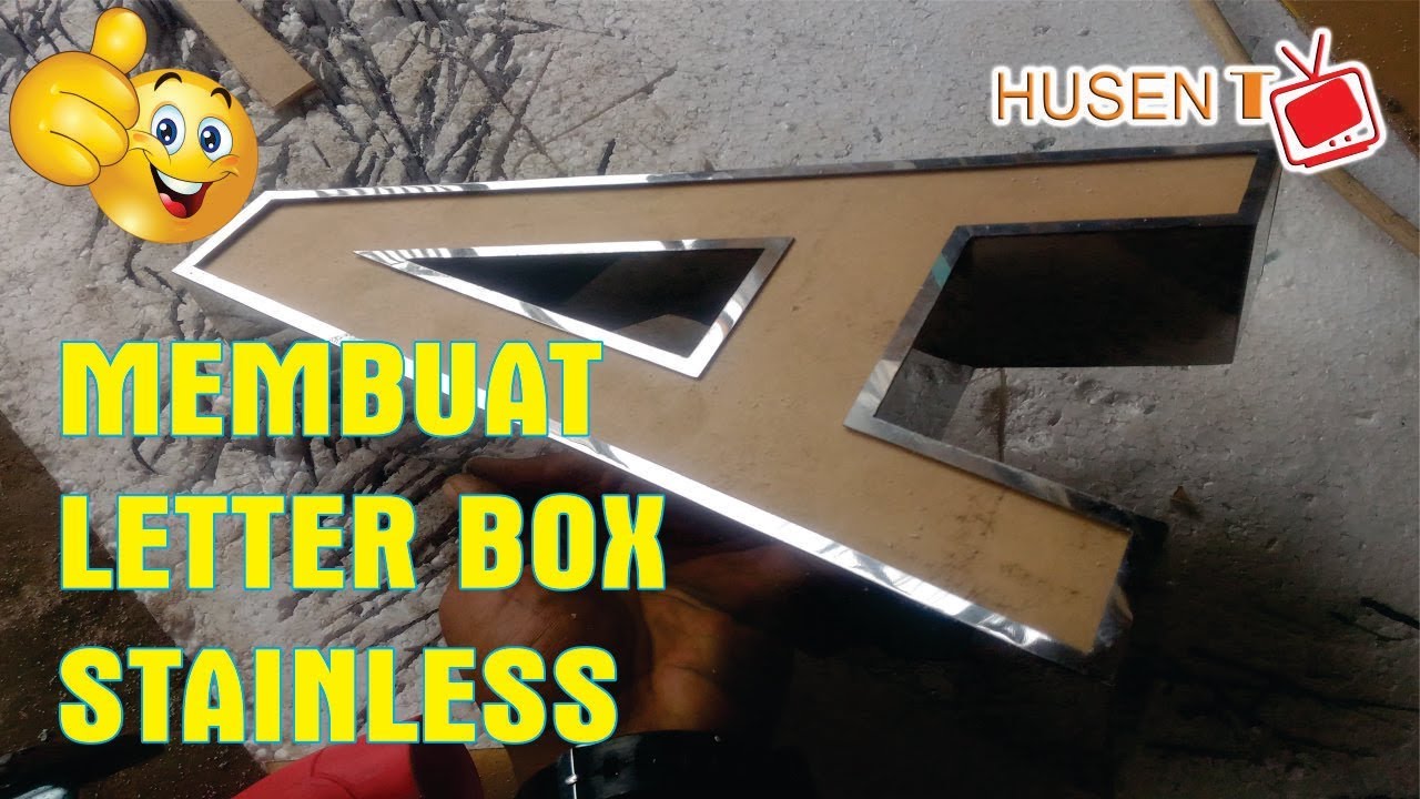 Membuat Letter Box Stainless dengan bantuan mesin bor bending (Alat Tekuk)