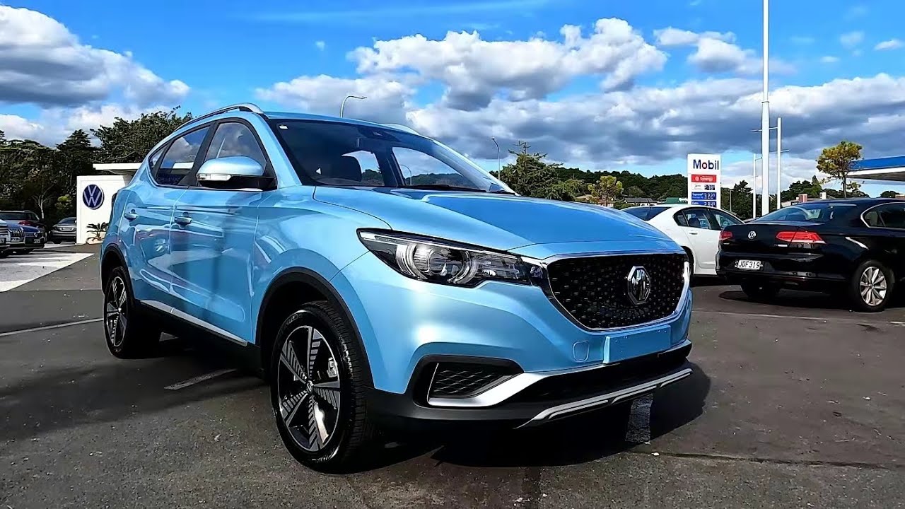 2019 - 2022 MG ZS EV Essence 44.5kWh Clipper Blue Exterior, Interior, Start up Walkaround 4K