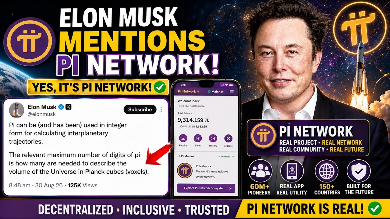 🔥 ИЛОН МАСК ЗАГОВОРИЛ О &pi;&hellip; ПИОНЕРЫ PI NETWORK СЛЕДЯТ!