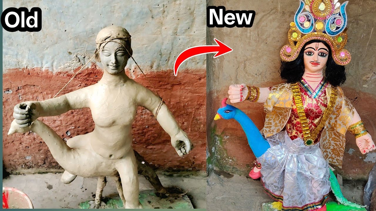 😱 Kartik ji ka Murti kaise colour karte Hai ??🔥😱 #viralvideo #viral #karthik 