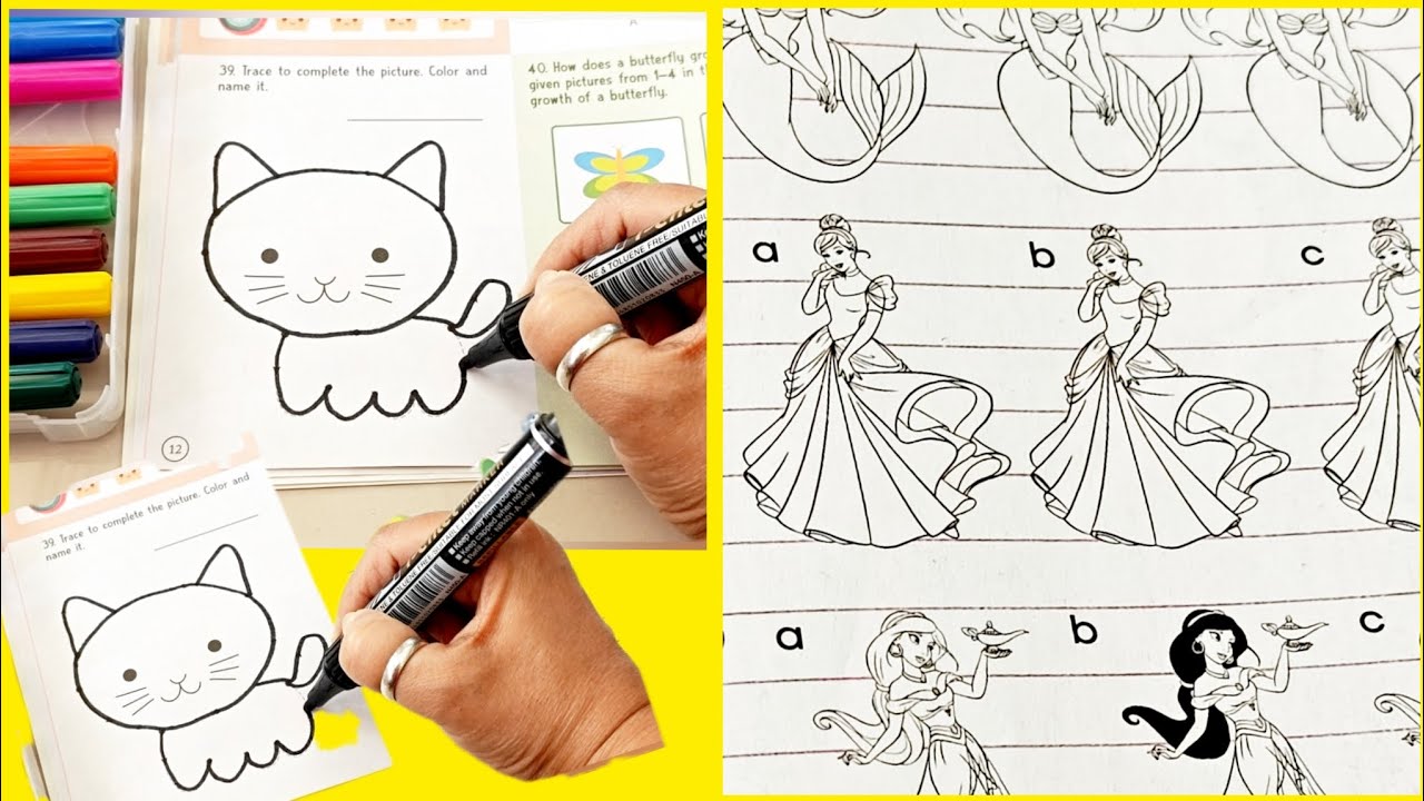 Princess Odd One Out Game 👑✨ | Spot the Difference & Coloring Activity for Kids 🎨🧠